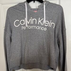 Calvin Klein Heather Gray Performance Hoodie